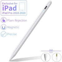 Stylus Pen 2nd Gen with Plam Rejection for Apple iPad 2018&2020, Magnetically Attaches, Black